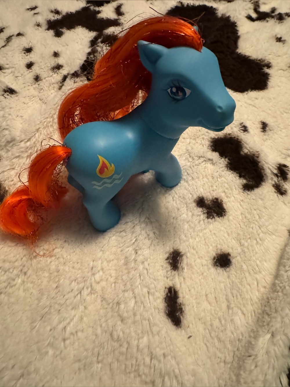 My Little Pony Blue Pony with Orange Mane and Tail